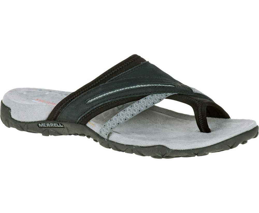 Sandalias Mujer - Merrell Terran Post Ii - Blancas/Negras - YCLI-46928